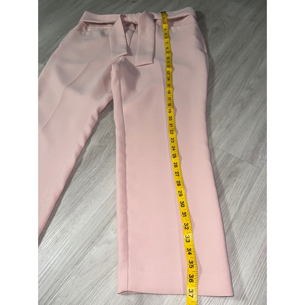 Ann Taylor Factory Pink Tie Waist Wide Leg Dress Pants Trousers 14 - Picture 6 of 11